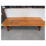 Lot - (2) 17.5' x 89' Wooden Benches