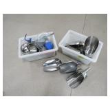 (2) Bins of Misc. Utensils (Scoops, Ladel, Etc.)