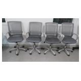 Lot - (4) Ergomatic Mobile Office Chairs