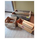 Lot - (5) Misc. Wooden Crates
