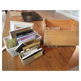 Lot - (3) Bins of Misc. Frames, Stands, Etc.