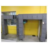 3 Sets of 16-Bay Employee Lockers