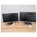 Lot - (2) 24' HP Monitors