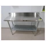 18' x 48' 5S Worktable w/ Backsplash