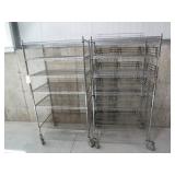 Lot - (2) Uline 24' x 36' Rolling Stock Carts