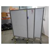 Lot - (3) Mobile & (1) 3' Whiteboards