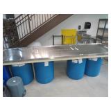 36' x 132' SS Shipping Table (No Base)