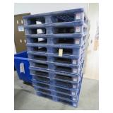 Lot - (11) Uline 40' x 48' Plastic Pallets