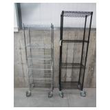 Lot - (2) 12' x 24' Rolling Stock Carts