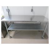 30' x 72' x 39' SS Mobile Worktable