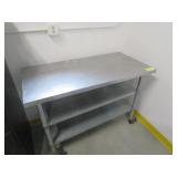 24' x 48' x 34' SS Mobile Worktable
