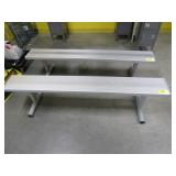 Lot - (2) 6' Aluminum Benches