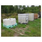 Lot - (4) Misc. Plastic IBC Totes
