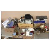 GROUP OF NO SALE ITEMS-KITCHEN BAKE WARE, GLASSES