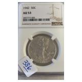 1942 WALKING LIBERTY SILVER HALF DOLLAR
