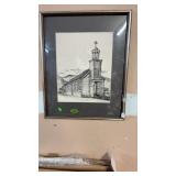 ST MARY'S MISSION SKETCH BY KAREN STOUT 1984