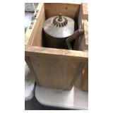 ANTIQUE WOODEN FRAMED ICE CREAM MAKER