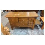 ANTIQUE WD ALLISON CO. OAK DOCTOR EXAM TABLE W/