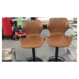 2 MID CENTURY MODERN SWIVEL BARSTOOLS