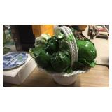 ITALIAN CERAMIC VEGETABLE TOPIARY FEATURES CABBAGE