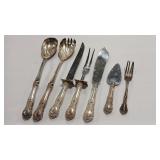 6 - STERLING SERVING PIECES& FORK