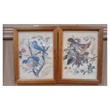 2 ARTHUR SINGER FRAMED ANTIQUE BIRD PRINTS