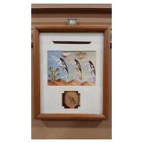 SOUTHWEST FRAMED PRINT AND POTTERY SHARD