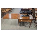 SINGER ANTQ. 15 SEWING MACHINE & CONTEMPO CABINET
