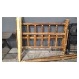 QUEEN LOG HEADBOARD, FOOTBOARD & RAILS