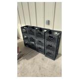 12 STACKABLE PLASTIC DAIRY CRATES