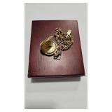 ENDURE PETITE POCKET WATCH W/ CHAIN & BOX