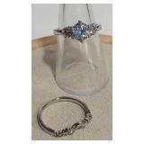 925 MOISSANITE 2 CT WEDDING SET