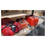3 BOAT FUEL TANKS - 2 METAL AND 1 PLASTIC