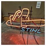 STIHL CHAINSAW LIGHTED NEON STYLE SIGN