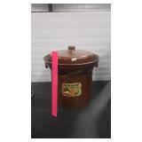 VINTAGE GERMAN FERMENTATION CROCK W/ LID