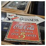 METAL COCA COLA & GUINESS SIGN