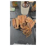 4 ANTIQUE CATCHER'S MITTS