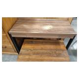 WOOD ACCENT TABLE & DESK