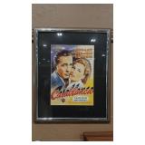 FRAMED 'CASABLANCA' MOVIE CARD