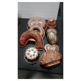 COPPER FOOD AND JELLO MOLDS