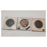 COUNTER STAMPED UNKNOWN  & 1818 -40-42 LARGE CENT