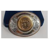MONTANA BI CENTENNIAL BRONZE TOKEN BELT BUCKLE