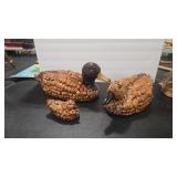 3 PIECE PINE CONE CRITTER DUCK FAMILY