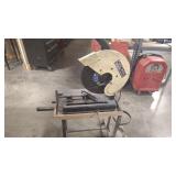 CHICAGO ELECTRIC 14' CUT OFF SAW ON STAND