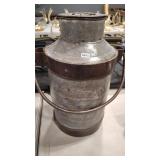 VINTAGE STYLE GALVANIZED MILK CAN