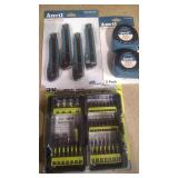 ANVIL TAPE MEASURES, BOX CUTTERS, AND RYOBI IMPACT