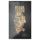 VINTAGE METAL LETTERS AND NUMBERS