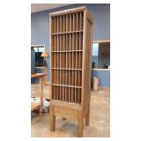 U.S. P.O.D.P.T. ANTIQUE VERTICAL OAK FILE SYSTEM