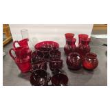 CRANBERRY GLASS ASSORTMENT