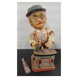 VTG. CHARLIE WEAVER BARTENDER TOY & PEPSI BOTTLE